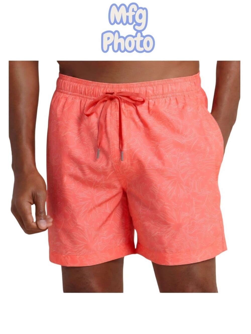 Southern Tide Floral Fusion Swim Trunk, Mens Small